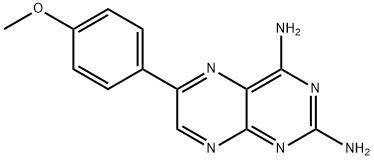 2,4-Diamino-6-(p-methoxyphenyl)pteridine hydrochloride Structure