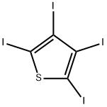 2,3,4,5-テトラヨードチオフェン 化学構造式
