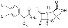 双氯甲氧青霉素, 1926-49-4, 结构式