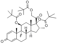 dexamethasone 21-pivalate 结构式