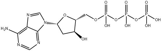 2'-デオキシアデノシン5'-三りん酸 化学構造式