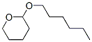 (テトラヒドロ-2H-ピラン)-2-イルヘキシルエーテル 化学構造式