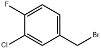 3-クロロ-4-フルオロベンジルブロミド 化学構造式