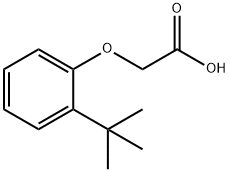 2-(2-(叔丁基)苯氧基)乙酸, 19271-90-0, 结构式