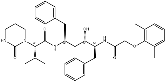 洛匹那韦 结构式