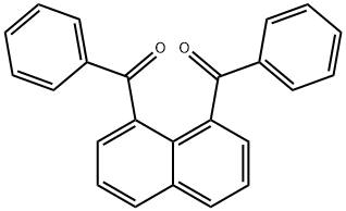 1,8-ナフタレンジイルビス(フェニルメタノン) 化学構造式