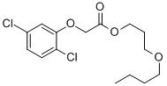 2,4-ジクロロフェノキシ酢酸3-ブトキシプロピル 化学構造式
