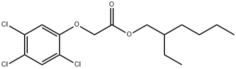 2,4,5-Trichlorophenoxy-2-ethylhexylacetate Struktur