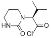 (S) 3-METHYL-2-(2-OXO-TETRAHYDRO-PYRIMIDIN-1-YL)-BUTYRYL CHLORIDE, 192800-77-4, 结构式