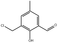 Benzaldehyde, 3-(chloromethyl)-2-hydroxy-5-methyl- (9CI) Structure