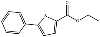 5-フェニル-2-チオフェンカルボン酸エチル 化学構造式