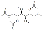 Mannitol, 1,3,4-tri-O-methyl-, triacetate, D- Struktur
