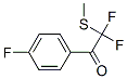 Ethanone, 2,2-difluoro-1-(4-fluorophenyl)-2-(methylthio)- (9CI) Structure