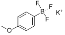 (4-甲氧基苯基)三氟硼酸钾, 192863-36-8, 结构式