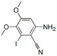 6-AMINO-2-IODO-3,4-DIMETHOXYBENZONITRILE Struktur