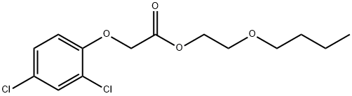 2,4-ジクロロフェノキシ酢酸2-ブトキシエチル 化学構造式