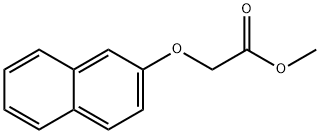 (2-ナフチルオキシ)酢酸メチル 化学構造式