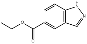 インダゾール-5-カルボン酸エチル 化学構造式