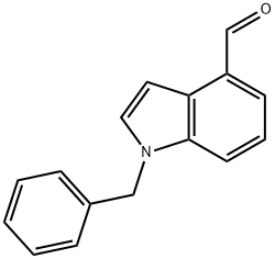 1-(PHENYLMETHYL)-1H-INDOLE-4-CARBOXALDEHYDE 化学構造式