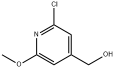 (2-CHLORO-6-METHOXY-PYRIDIN-4-YL)-METHANOL Struktur