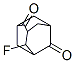 4-Fluoro-2,6-adamantanedione Structure