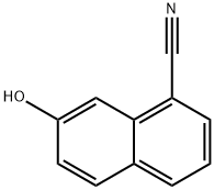 7-羟基-1-萘氰基 结构式