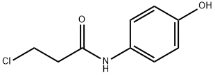 3-CHLORO-N-(4-HYDROXYPHENYL)PROPIONAMIDE Structure