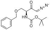 (S)-3-BOC-AMINO-1-DIAZO-4-BENZYLOXY-2-BUTANONE Structure