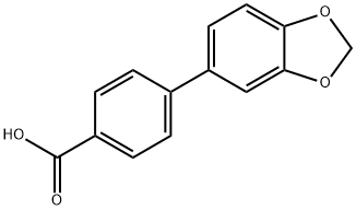 4-BIPHENYL-[1,3]DIOXOL-5-YL-CARBOXYLIC ACID
 Struktur
