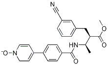 Benzenepropanoic acid, 3-cyano-a-[1-[[4-(1-oxido-4-pyridinyl)benzoyl]aMino]ethyl]-, Methyl ester, [R-(R*,R*)]- Struktur