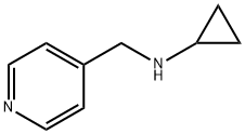 N-(4-ピリジニルメチル)シクロプロパンアミン 化学構造式