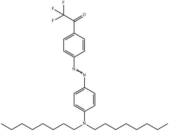 4-(DIOCTYLAMINO)-4'-(TRIFLUOROACETYL) AZ Structure