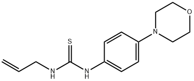 1-烯丙基-3-(4-吗啉代苯基)硫脲, 19318-84-4, 结构式
