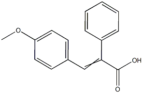 (2Z)-3-(4-メトキシフェニル)-2-フェニルアクリル酸 化学構造式