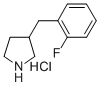 3-(2-FLUOROBENZYL)PYRROLIDINE HYDROCHLORIDE Struktur
