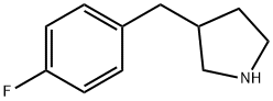 3-(4-FLUORO-BENZYL)-PYRROLIDINE Structure