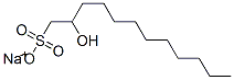 sodium 2-hydroxydodecane-1-sulphonate  Struktur