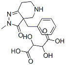 3A-BENZYL-2-METHYL-2,3A,4,5,6,7-HEXAHYDRO-3H-PYRAZOLO[4,3-C]PYRIDIN-3-ONE L-TARTARATE Struktur
