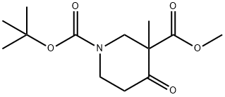 1-TERT-BUTYL 3-METHYL 3-METHYL-4-OXOPIPERIDINE-1,3-DICARBOXYLATE Structure