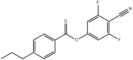 4-CYANO-3,5-DIFLUOROPHENYL 4-PROPYL-BENZOATE, 193275-43-3, 结构式