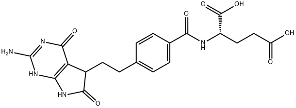 N-[4-[2-(2-AMino-4,5,6,7-tetrahydro-4,6-dioxo-1H-pyrrolo[2,3-d]pyriMidin-5-yl)ethyl]benzoyl]-L-glutaMic Acid Structure