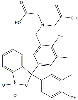 半二甲酚橙, 19329-67-0, 结构式