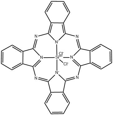 フタロシアニン シリコン ジクロリド 化学構造式
