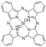 シリコン ジヒドロキシル フタロシアニン 化学構造式