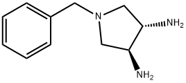 (3S,4S)-(+)-3,4-ジアミノ-1-ベンジルピロリジン 化学構造式