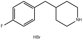 4-(4-FLUOROBENZYL)PIPERIDINE HYDROCHLORIDE Struktur