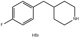 4-(4-FLUOROBENZYL)PIPERIDINE HYDROCHLORIDE Structure