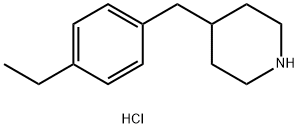 4-(4-ETHYL-BENZYL)-PIPERIDINE HYDROCHLORIDE Struktur