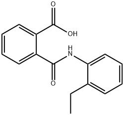 2-(2-乙基苯基氨基甲酰基)安息香酸,19336-72-2,结构式