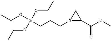 N-[3-(TRIETHOXYSILYL)PROPYL]-2-CARBOMETHOXYAZIRIDINE Struktur